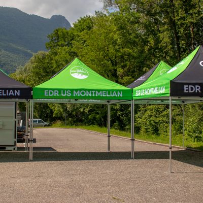 Tentes pliantes 3x3m personnalisées EDR US MONTMELIAN