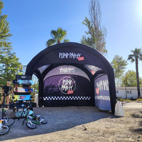 Tente gonflable SHELT-R Pump Party Tour
